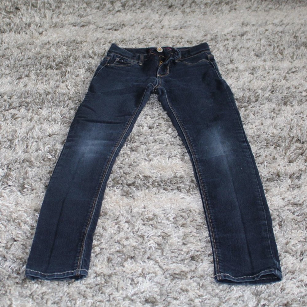 Jordache Girls Fashion Jeans Super Skinny Fit Size 8 Regular Blue Denim Jeggings